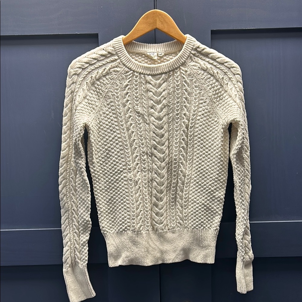 Cable Knit Cream Sweater